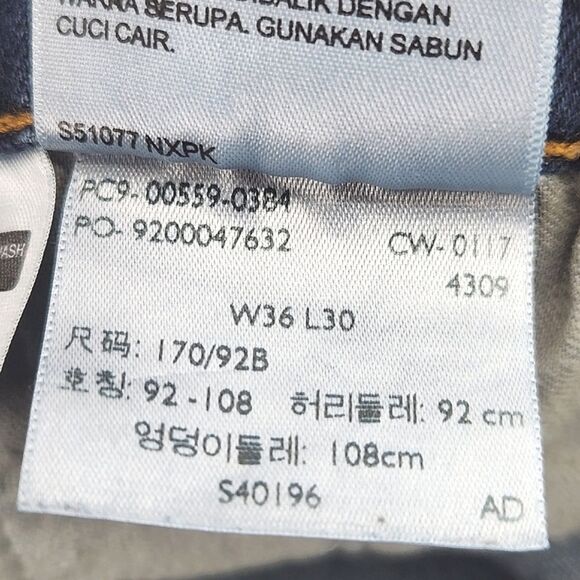 Levi's 559 Jeans Mens Size 36x30 Relaxed Straight Leg Distressed Everyday Norm - Picture 10 of 10